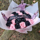 Messi Bouquet  eternal roses bouquet  birthday gift anniversary gift  ramo buchon ramo de messi