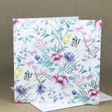 Wall of Flowers with Butterflies   / Eco-Friendly Plantable Seeded Card