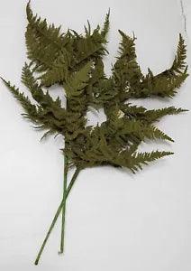 New Ashland 2 Faux Halloween Dried Look Fern Bush Stems Spray 25"