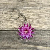 Epiphyllum Orchid Cactus Keychain