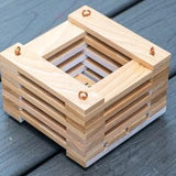 148. Salvaged Louisiana Baldcypress Wood Hanging Basket Planter for Orchids, Bromeliads, Ferns, Cacti, Other Epiphytes and Succulents