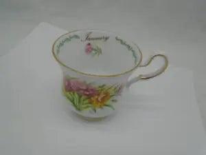 Queens Bone China Flower of the Month ~ January ~ Carnation Cup only