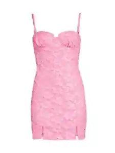 NWT ROTATE Birger Christensen Jacquard Mini Dress Carnation Pink $230 Size 8 40