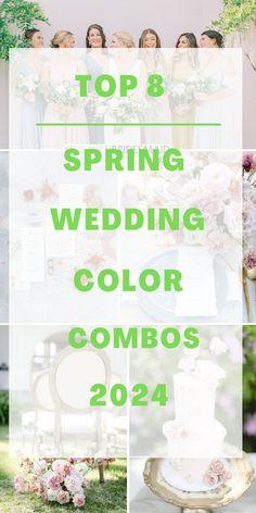 Top 8 Spring Wedding Color Palettes for 2024 Flower Delivery