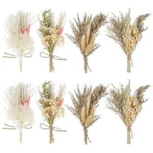 8 Set Mini Dried Flower Bouquet,Boho Floral Wedding Centerpieces for