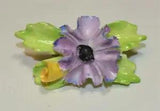 Vtg Signed SYLVAC Staffordshire Made England Lilac CARNATION FLOWER Pin Brooch