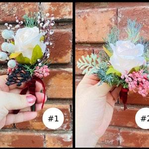 Pink boutonniere, Light pink rose boutonni¡§¡§re, Wedding boutonniere, grooms boutonni¡§¡§re, grooms flowers, groomsmen boutonni¡§¡§re