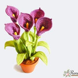 Crochet pattern calla ? pot flower ? Renirumi