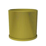 Planter Pot With Drainage, Pear Green Ray Design for Small and Large Plants [Water Plate Included] Outdoor and Indoor use Plant Pot