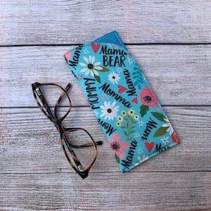 Handmade Eyeglass Case, Cotton Padded Reading Glasses Sleeve, Soft Eyewear Protector Case, Soft Bluelight Eye Glasses Pouch, Gift for Mom