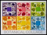 Handcrafted Botanical Collage Dried Flower Silicone  Herbarium  made in Japan