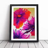 Carnation Flower Splatter Vol.2 Framed Wall Art Poster Print Picture Large