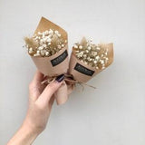 Mini Dried Flower Baby's Breath with Bunny??s Tail Grass Bouquet