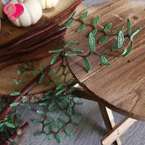 1.5" Rustic Vintage Embroidery Flower Leaf Venice Lace Trim Vine Garland Ribbon