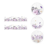 Purple Peony Flower Wall Stickers for Nursery or Kitchen