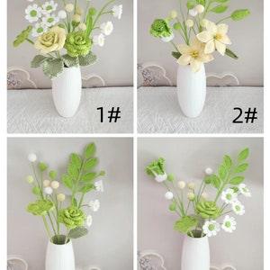 Lily of the Vally Flowers/ Convallariae Flowers for Gift/ Birthday Gifts/ Holiday Flowers/Wedding bouquet/Customized Crochet Flowers