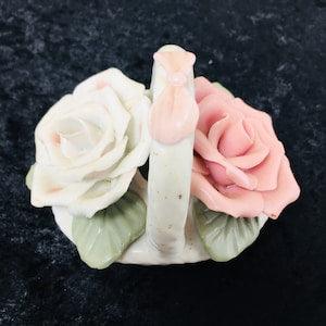 Porcelain Rose Bouquet by Enesco, Capodimonte Style