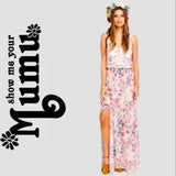SHOW ME YOUR MUMU WEDDINGS KENDALL PEONY FLORAL MAXI DRESS SIDE SLIT MEDIUM