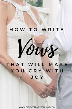 How to Write Vows That Will Make You Cry With Joy - City of Creative Dreams Flower Delivery
