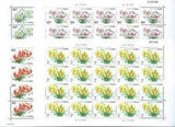 China 2003-4 Lily Stamp 4V Full S/S Flower Plant ??????