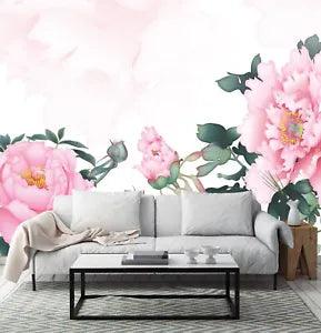 3D Peony Flower 3448NA Wallpaper Wall Mural Removable Self-adhesive Fay
