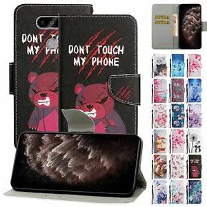 Flower Cat Butterfly Wallet Phone Case For LG K22 K31 K51 K61 Stylo 6 7 Velvet