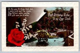 Best Birthday Wishes To My Dear Uncle, Lily Of The Valley, Rose, 1933 Postcard