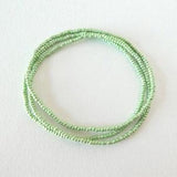 Moss green bracelets, beaded elastic bracelets, stacking bracelets, stretch bead bracelet, sage green bracelet, light green bracelets, women