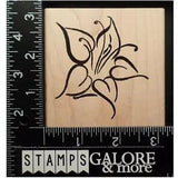 DENAMI DESIGN USED RUBBER STAMPS EASTER LILY FLOWER GARDEN #1645