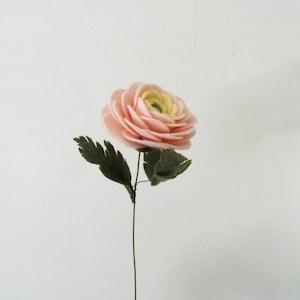 Wool blend felt Ranunculus, Will you be my bridesmaid gift, Rustic bridal shower favors, Rustic wedding bouquet, 1st wedding anniversary