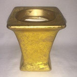 Succulent Planter, small gold desktop pedestal succulent cactus orchid planter container pot