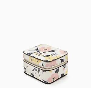 NWT Kate Spade Staci Lily Blooms Jewelry Holder Case Cream Multi $149