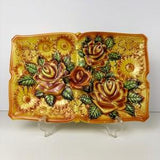 Royal Bouquet by Unicorn Serving Plate yellow rose design