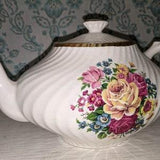Arthur Wood Teapot Rose Bouquet  Made in England Vintage