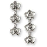 Orchid Jewelry Sterling Silver Handmade Orchid Earrings  Or32x-3e
