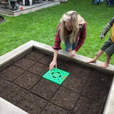 Seeding Square ¡§C Seed Spacer Tool for Vegetable Gardens - Square Foot Gardening Template - Seed Sowing Garden Tool - Planting Guide