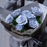 Mom's Gift|Thai Rose Crochet Bouquet|Crochet Flowers|Handmade Knitted Flower|