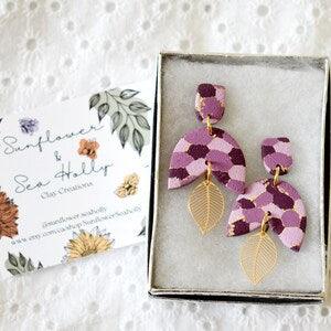 Pink & Gold Tiered Dangles
