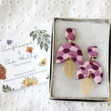 Pink & Gold Tiered Dangles