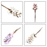 10 Heads Dried Cotton Flower Artificial Bouquet Flowers Home Party Decor DIY
