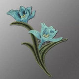 Colorful Orchid Iron On Patch ,Orchid patch ,plant Iron On Patch ,Orchid Embrodery patch