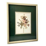 Vintage Figi Giftware San Diego Framed Pressed Flowers Art 8 x10