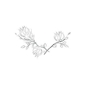 Hand Drawn Orchid Flower Arrangements. Floral Decorative Design Elements. Wreath-3. Vector Illustration. Gentle Leaves, Feminine Logos.