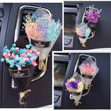 Colorful Natural Dried Flower Bouquet - Car Accessories - Vent Clip Scent Diffuser - Perfume Decoration -Gifts