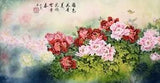 ORIENTAL ASIAN ART CHINESE FAMOUS WATERCOLOR PAINTING-Butterfly&Peony flower