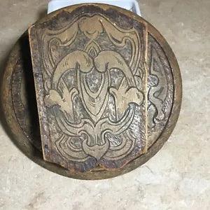 Vintage Wood Flemish Dried Flowers Holder Wall Hanging 8??? Diameter
