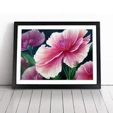 Eye Opening Carnation Flowers Framed Wall Art Poster Print Picture Large