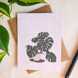 Plantable card, greeting card, zero waste gift, eco-friendly, wildflower seed paper, Valentine's Day