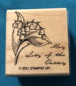 Stampin' Up! Rubber Stamps 2001 Flower, Month Birthday May Lily of the Valley