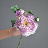 19?¡ã Multi Colors Dried Look Peonies, Artificial Flowers, Vintage Wedding Home Decorations, Gifts For Her, DIY Florals, Faux Peony Plant